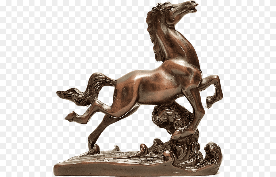Wood Tree Sculpture Transparent, Bronze, Animal, Colt Horse, Horse Free Png