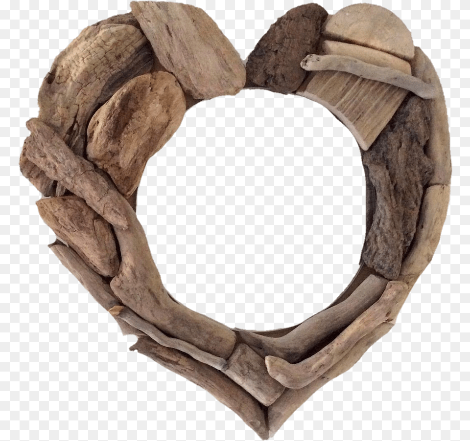 Wood Wood Frame Love Heart Bracelet, Person, Driftwood Free Png Download