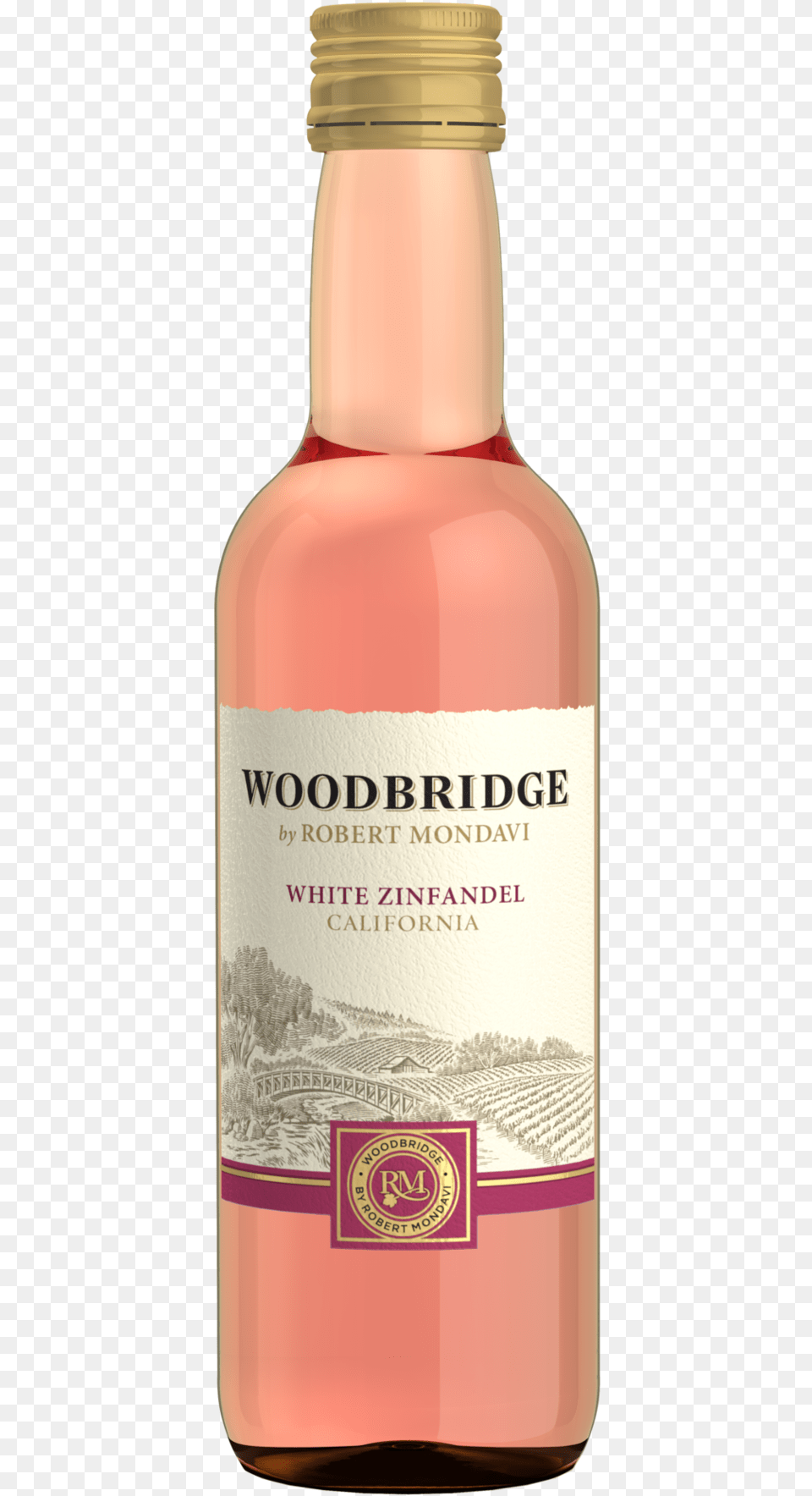 Woodbridge White Zinfandel 187ml Woodbridge, Alcohol, Beverage, Liquor, Bottle Png Image