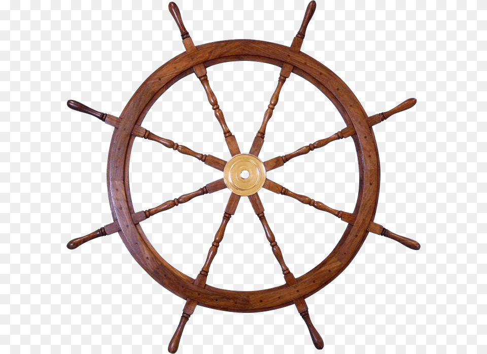 Wooden 48 Inch Ship Wheel Ship Wooden Steering Wheel, Machine, Steering Wheel, Transportation, Vehicle Png