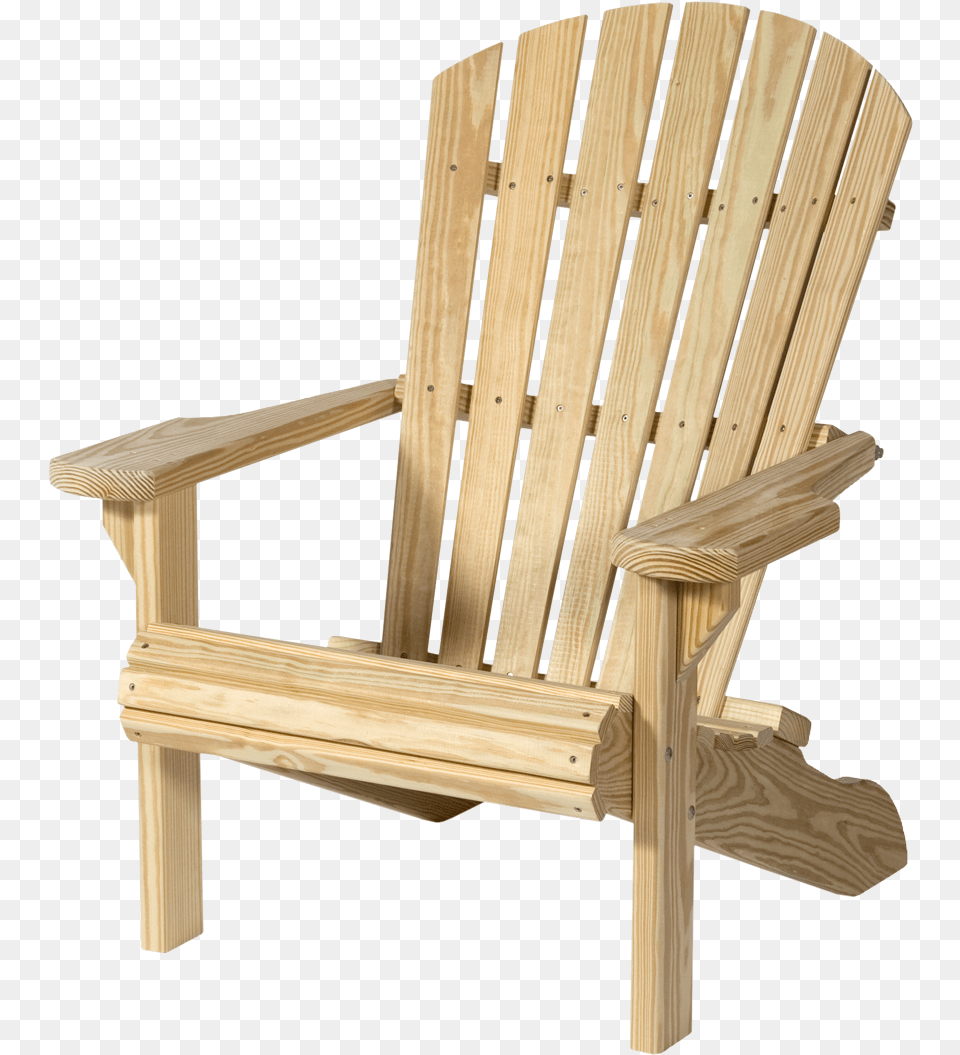 Wooden Adirondack Chair Transparent Adirondack Chair, Furniture Png Image