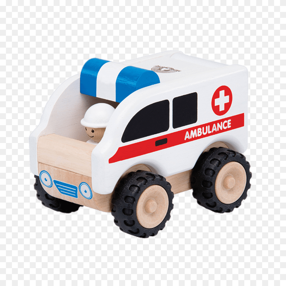 Wooden Ambulance Toy, Transportation, Van, Vehicle, Machine Free Png