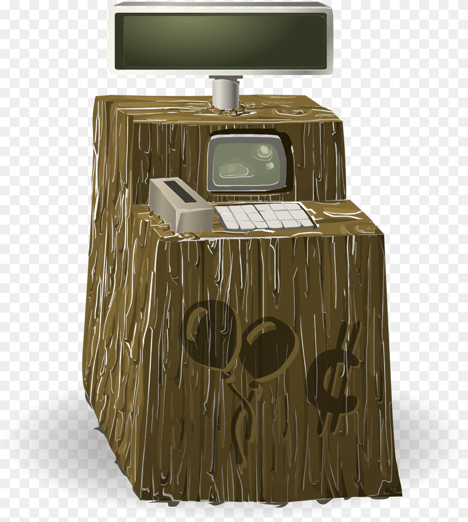 Wooden Atm Clipart, Plant, Tree, Computer, Pc Free Png Download