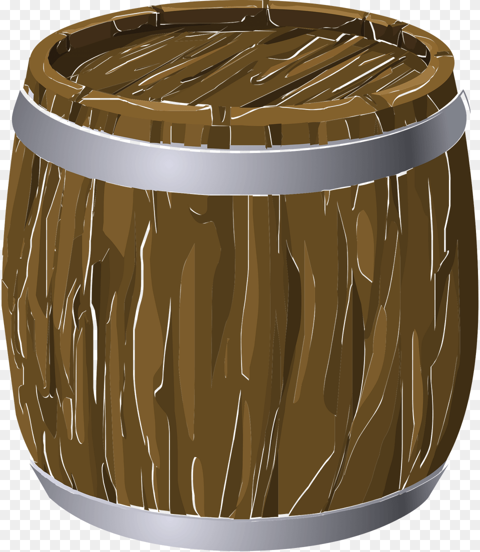 Wooden Barrel Clipart, Keg Free Png