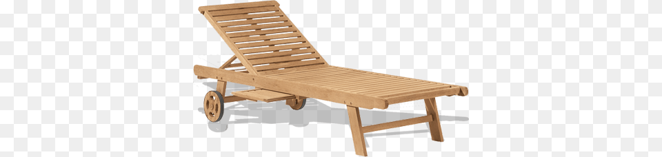 Wooden Beach Lounge Chair, Furniture, Wood Png Image