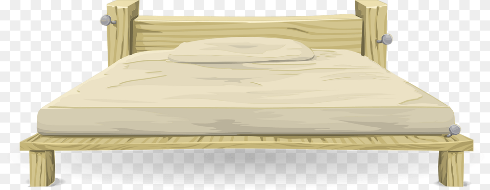 Wooden Bed Clipart, Furniture, Mattress Free Transparent Png