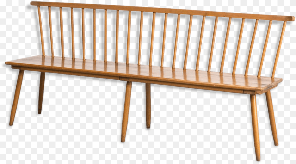 Wooden Bench For Bund 60src Https Bench, Furniture, Crib, Infant Bed, Park Bench Free Transparent Png