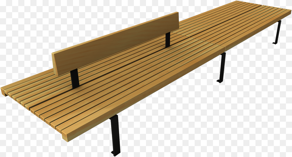 Wooden Bench For Urban Landscape Mobiliario Urbano En, Furniture, Wood, Park Bench Free Png Download