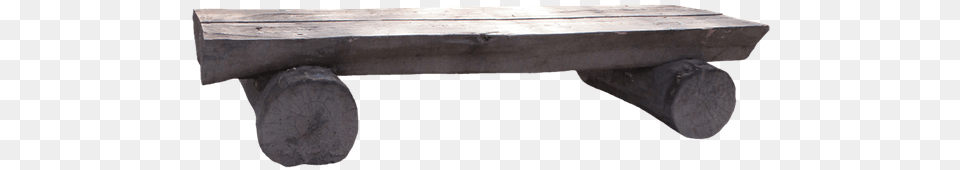 Wooden Bench Log Isolated Seat Nature Bench Rest Nature Bench, Furniture, Table, Wood Free Png