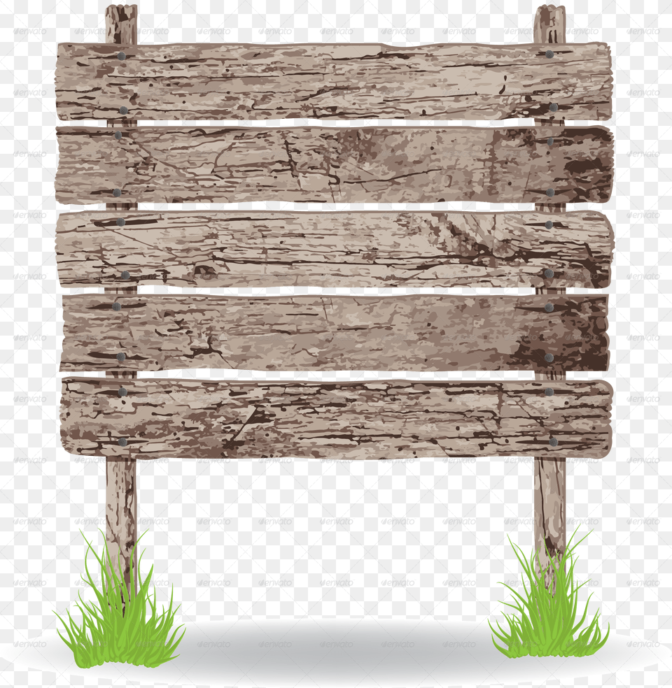 Wooden Billboard Background Wood Sign, Bench, Furniture, Plant, Potted Plant Free Png