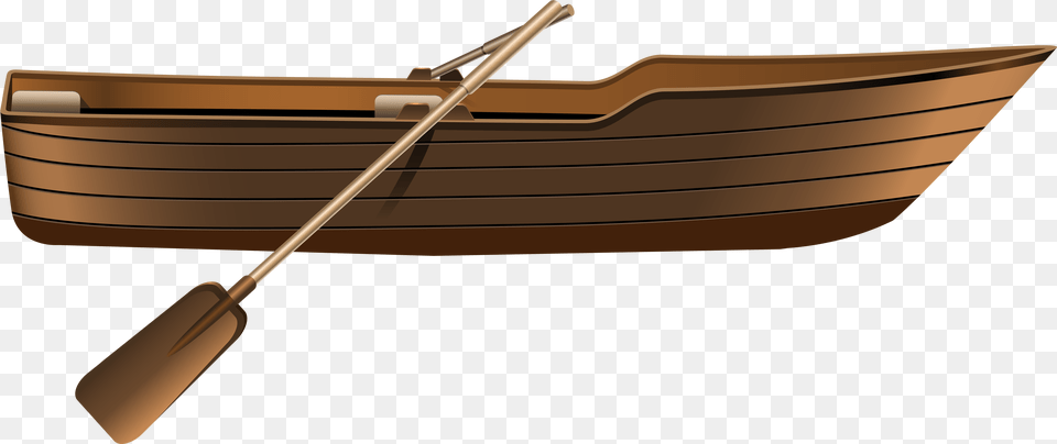 Wooden Boat Clip Art Boat Transparent Background, Oars, Dinghy, Transportation, Vehicle Png Image