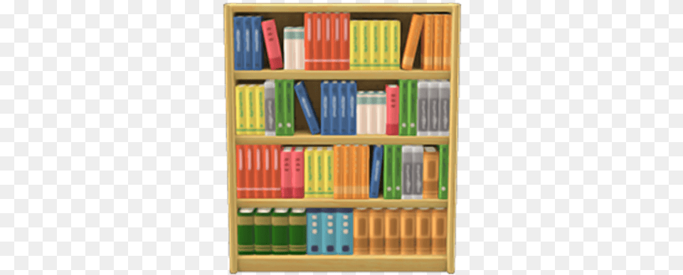 Wooden Bookshelf Book Shelf Animal Crossing, Furniture, Crib, Infant Bed, Publication Free Transparent Png