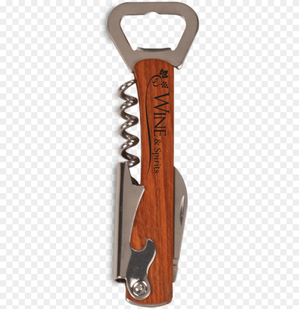 Wooden Bottle Opener Amp Wine Corkscrew Weapon, Device, Can Opener, Tool Free Transparent Png