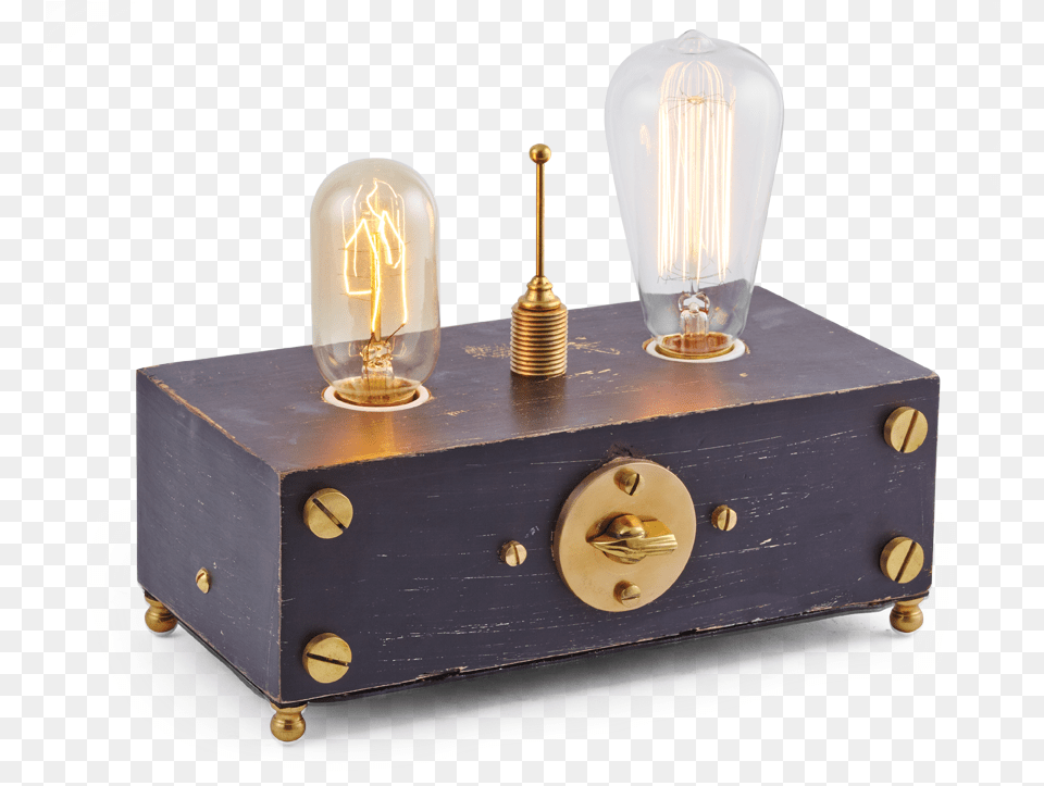 Wooden Box Light Bulbs, Lightbulb, Lighting Free Transparent Png