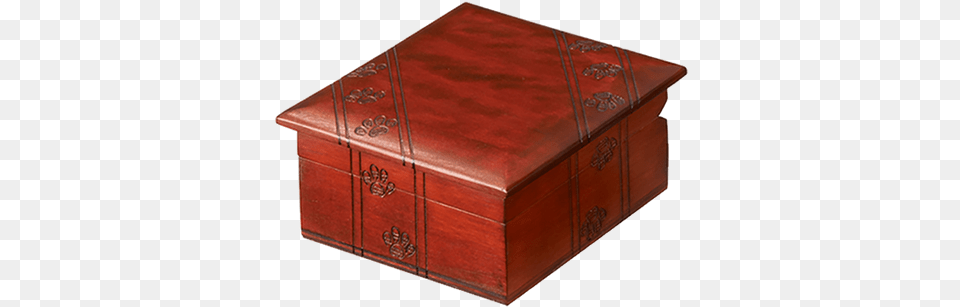 Wooden Box With Paw Prints Box, Mailbox, Furniture, Pottery Free Transparent Png