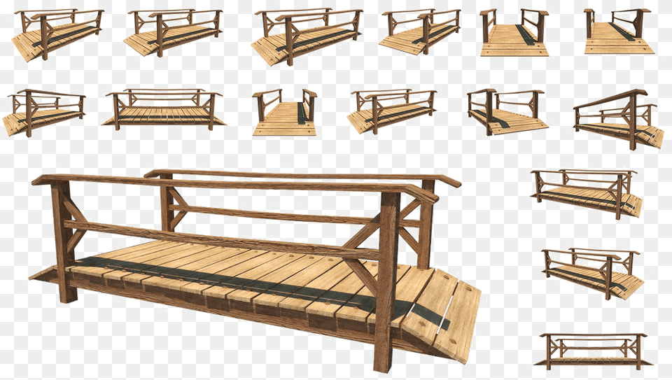 Wooden Bridge Bench, Wood, Furniture, Lumber, Boardwalk Free Transparent Png