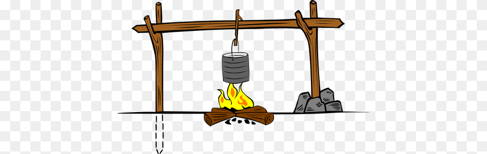 Wooden Camp Cooking Crane Vector Graphics, Utility Pole Free Png