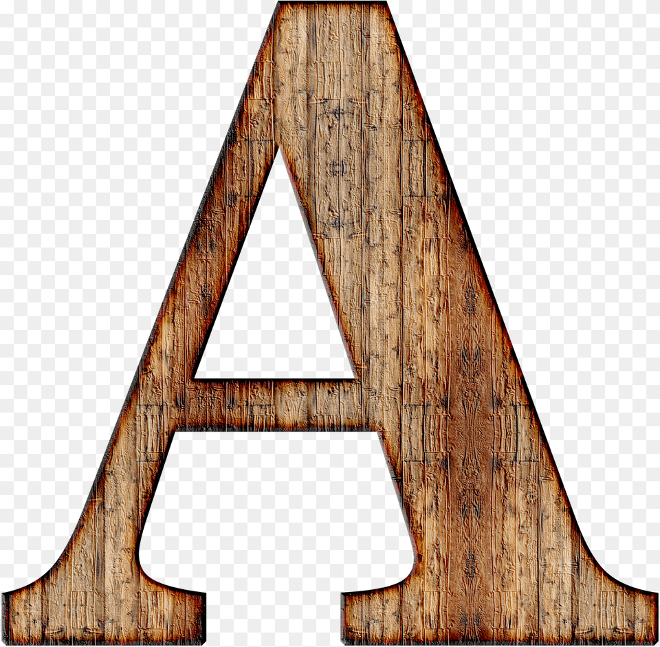 Wooden Capital Letter A Wooden Letter A Background, Plywood, Triangle, Wood Png