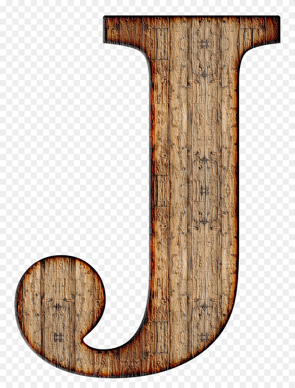 Wooden Capital Letter J, Wood, Text Free Png Download