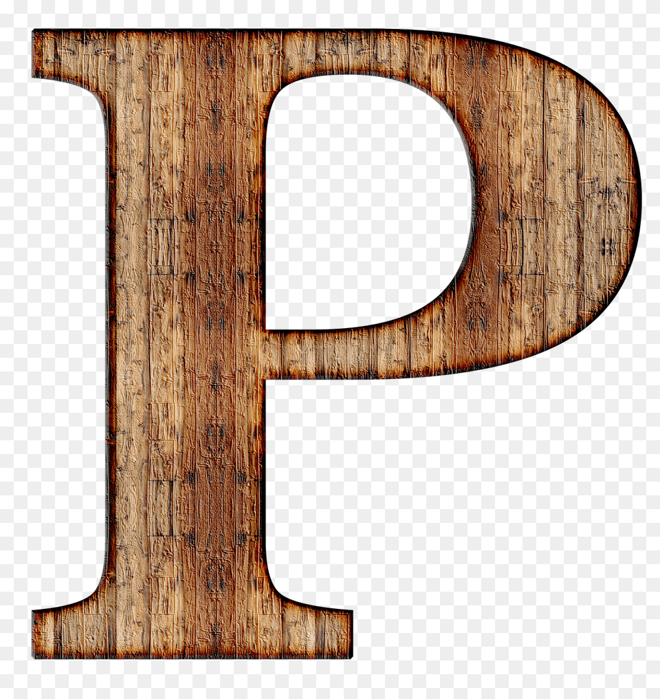 Wooden Capital Letter P, Wood, Mailbox Png
