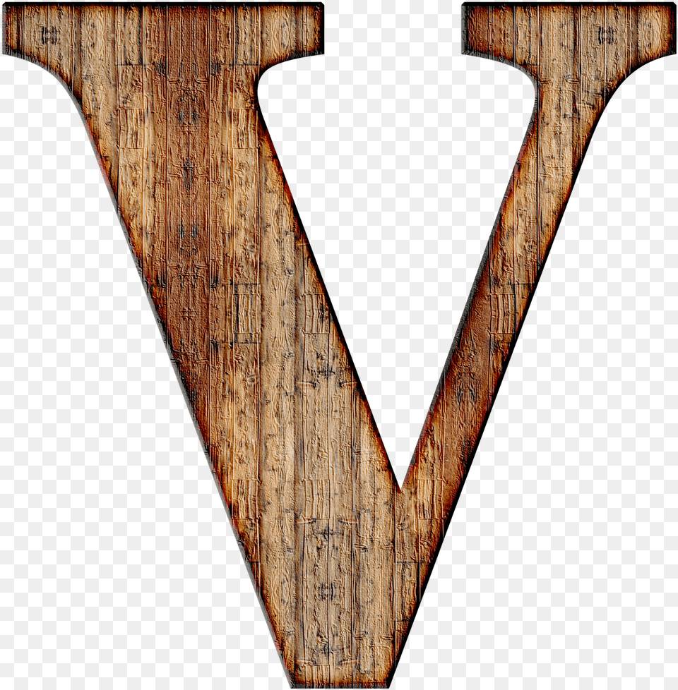 Wooden Capital Letter V, Triangle, Wood, Hockey, Ice Hockey Png