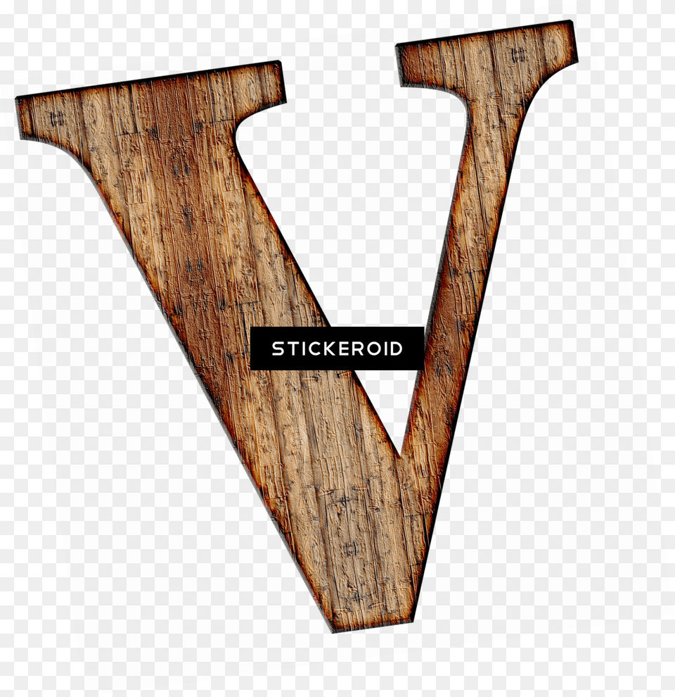 Wooden Capital Letter V Plank, Triangle, Wood, Axe, Device Free Png