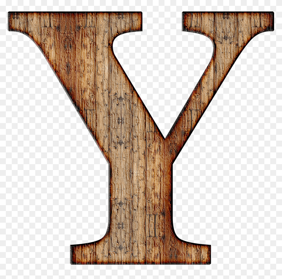 Wooden Capital Letter Y, Wood, Symbol, Cross, Plywood Free Png