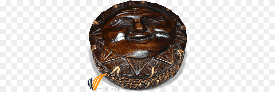 Wooden Carving Smiling Sun Face Jewelry Box Carving, Pottery, Birthday Cake, Cake, Cream Free Png