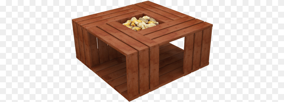 Wooden Center Table Coffee Table, Coffee Table, Furniture, Box, Crate Png Image