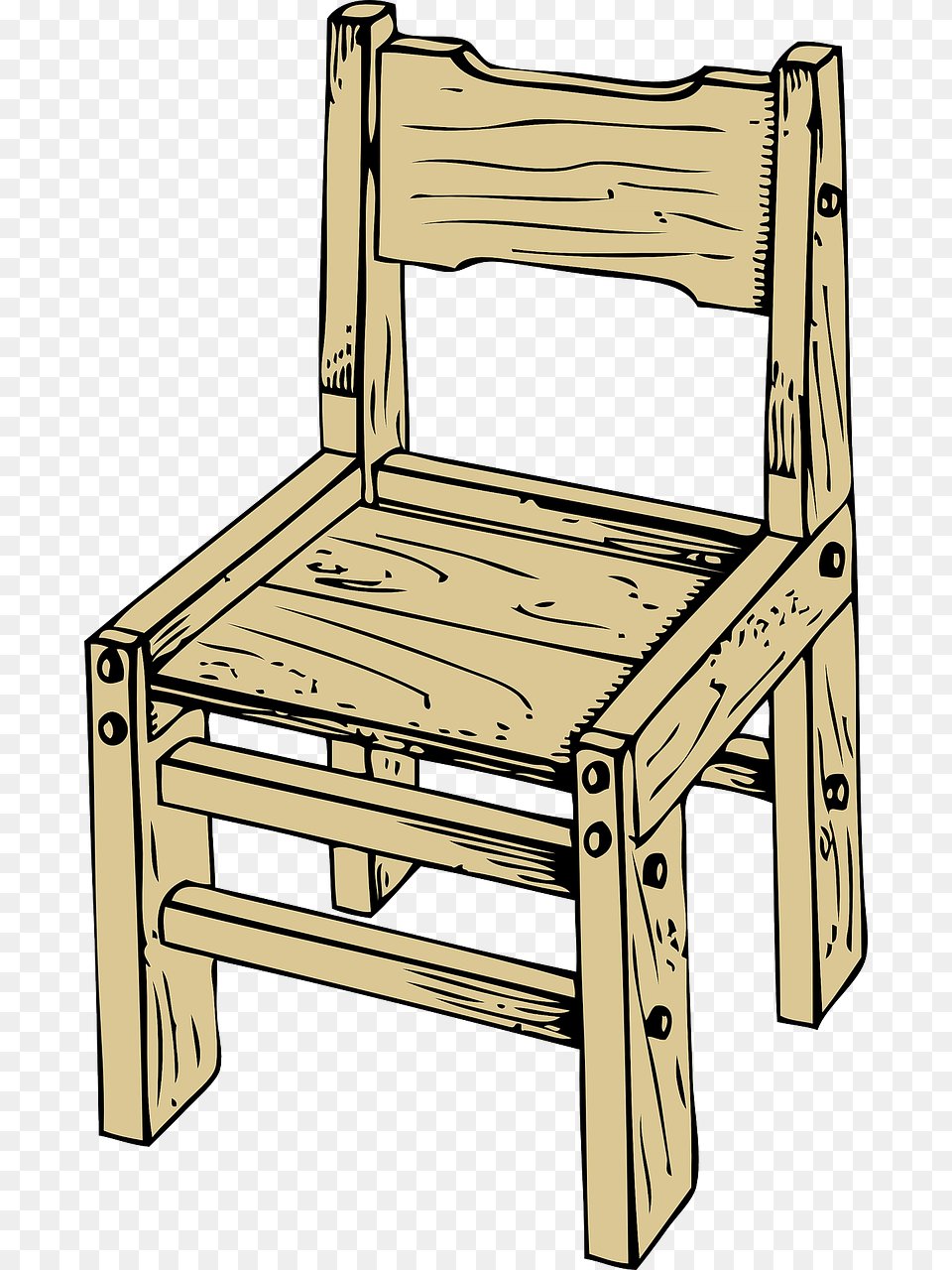 Wooden Chair Clip Art, Furniture, Wood, Plywood Free Png