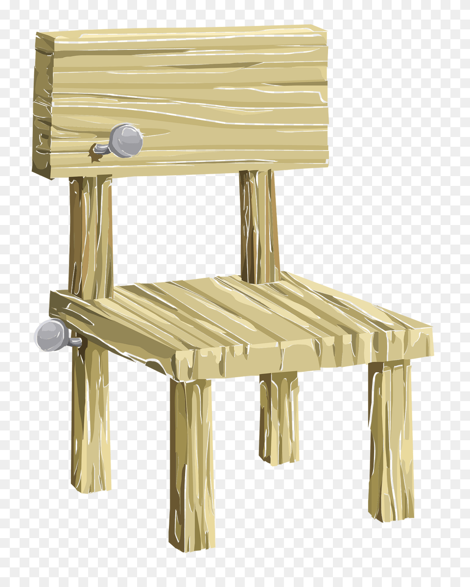 Wooden Chair Clipart, Bench, Furniture, Plywood, Wood Png