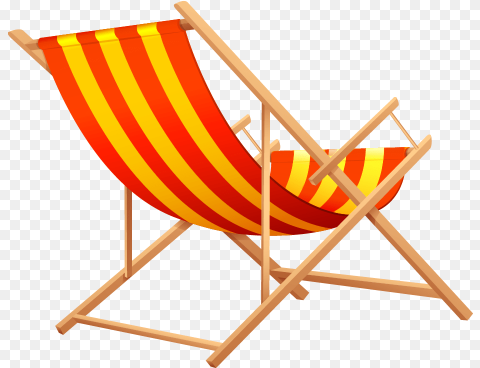 Wooden Chair Orange Beach Lounge Chair Transparent Beach Chair, Canvas, Furniture Png