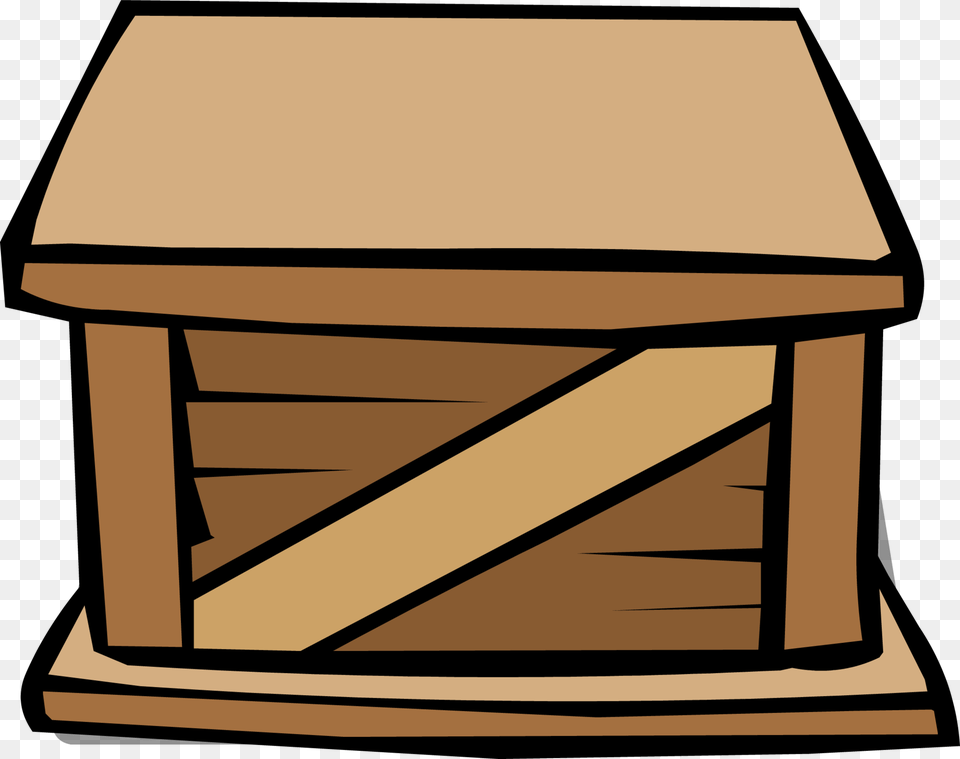 Wooden Club Penguin Wiki Crate Clipart, Box Free Png Download