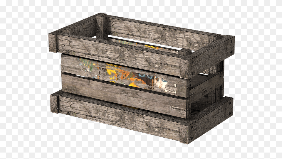Wooden Crate Side View, Box, Mailbox Free Transparent Png