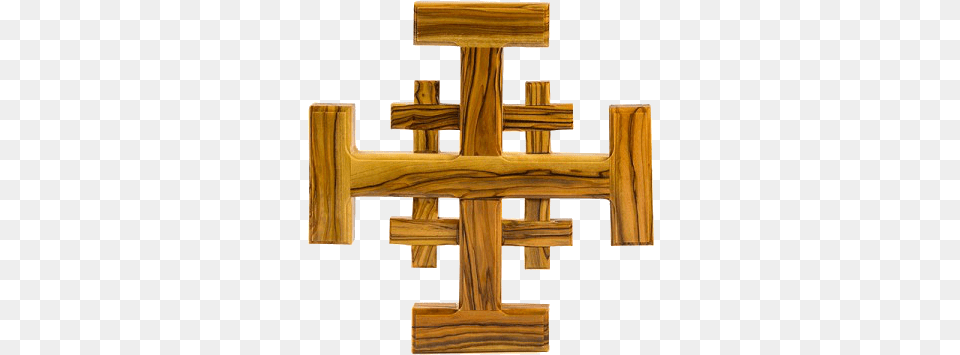 Wooden Cross Jerusalem, Symbol, Wood, Furniture Png Image