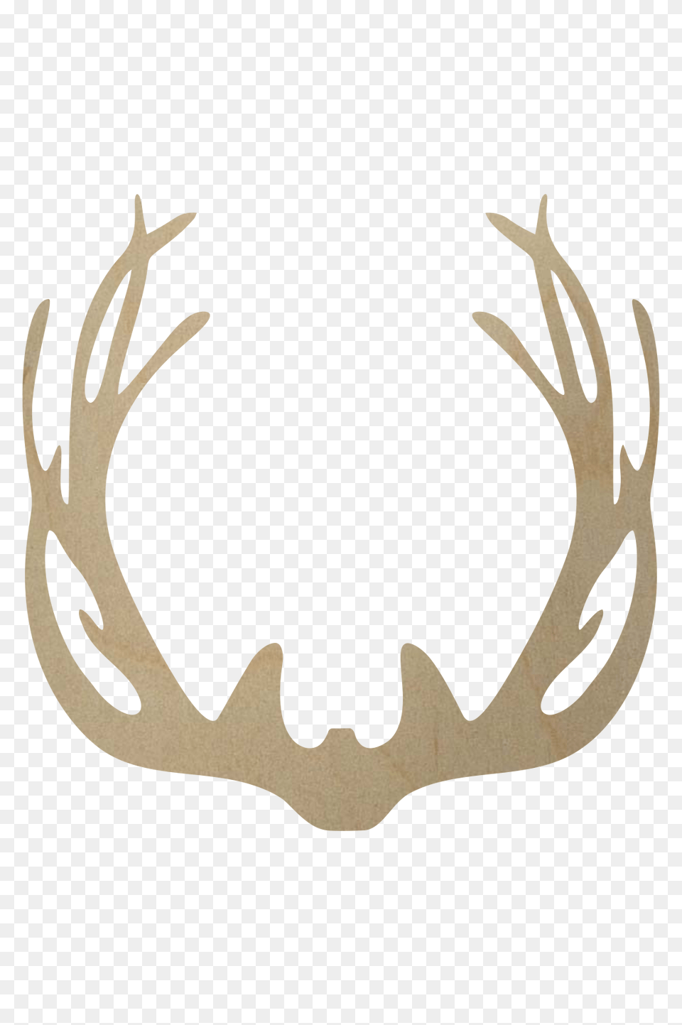 Wooden Deer Antler Shape Wooden Deer Antler Cutout, Smoke Pipe Png Image