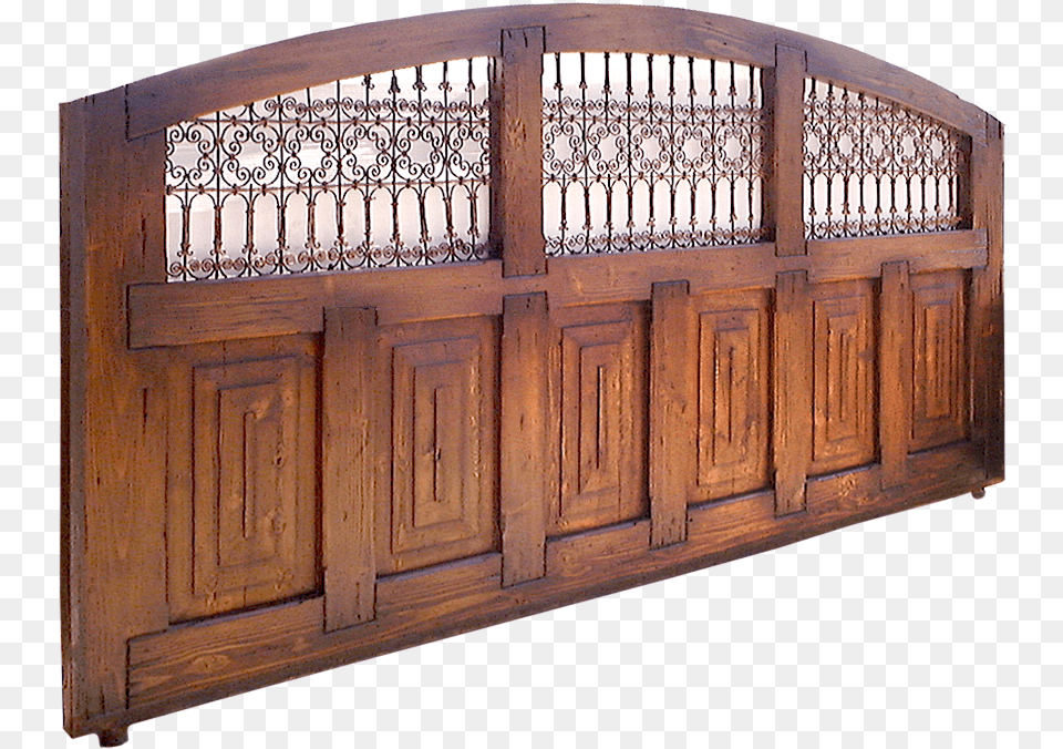 Wooden Driveway Gate With Grillwork Gate, Hardwood, Stained Wood, Wood, Furniture Free Transparent Png