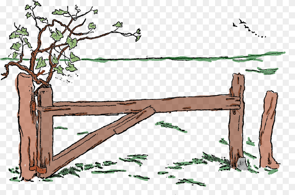 Wooden Fence Illustration Illustration, Plant, Tree, Wood, Nature Free Transparent Png