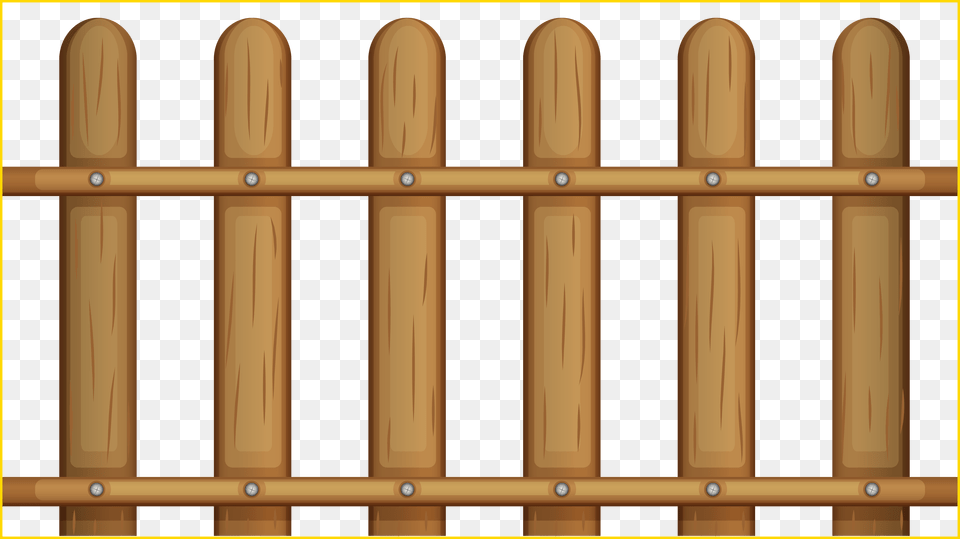Wooden Fence Vector, Picket, Gate Free Png