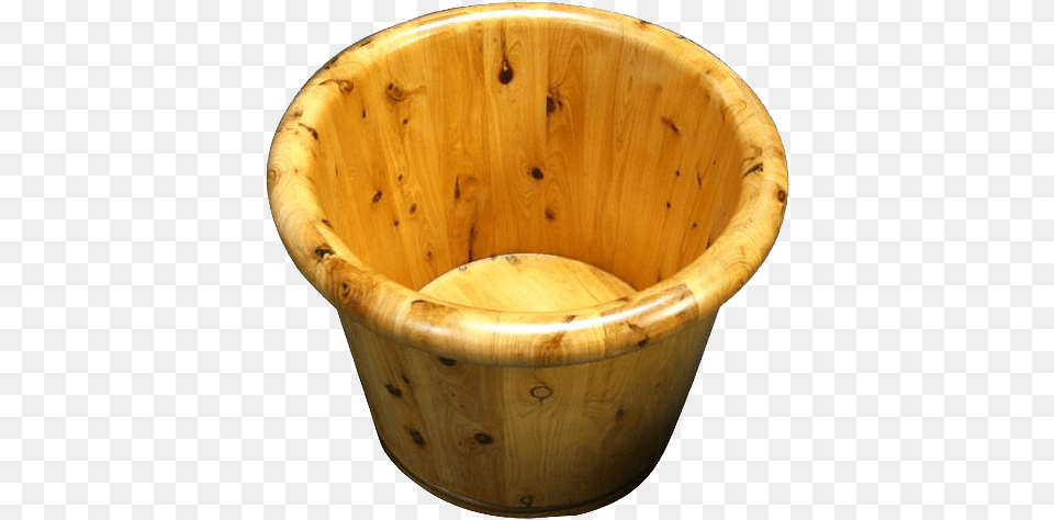 Wooden Foot Soaking Barrel Cask Wround Rim Tall Coffee Table, Bucket, Pottery, Bowl, Cookware Png Image