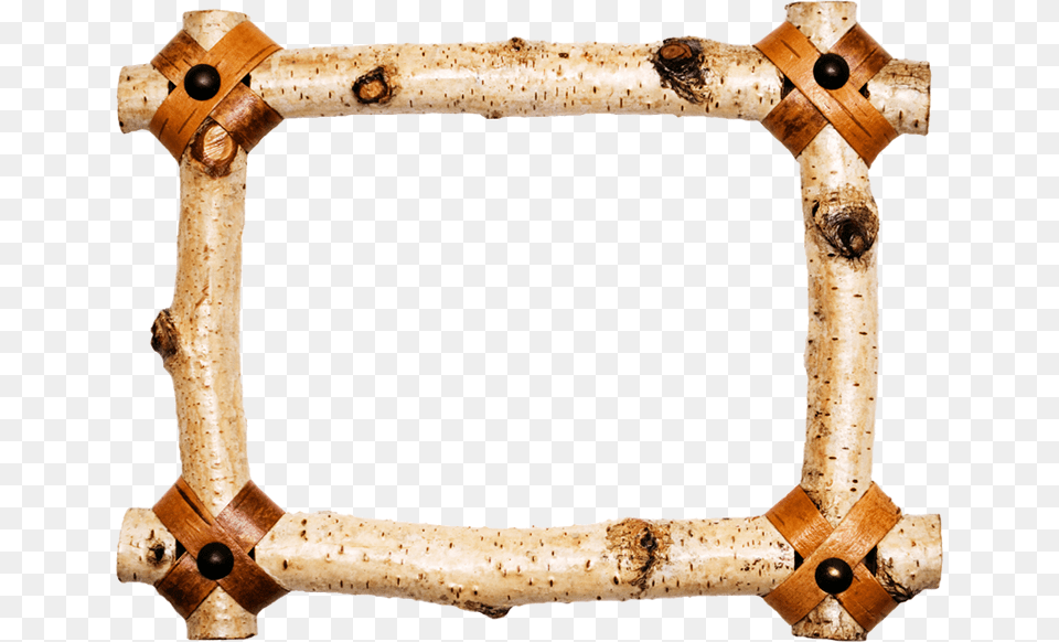 Wooden Frame Borders, Wood, Mace Club, Weapon Png Image