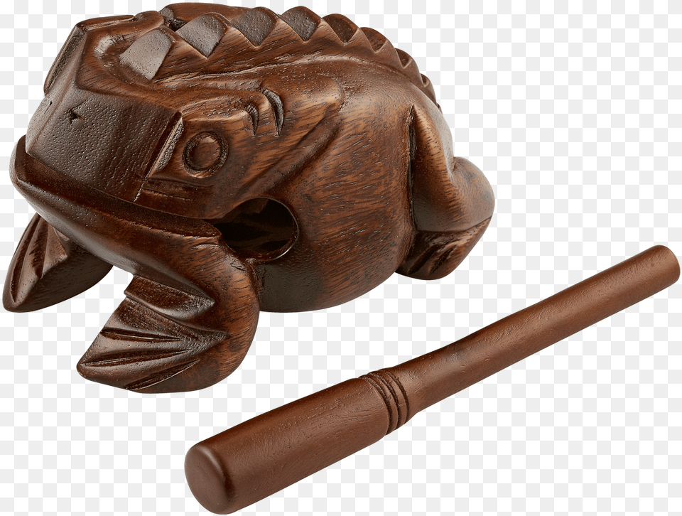 Wooden Frog Guiro Drewniana Aba, Bronze, Adult, Male, Man Free Png Download