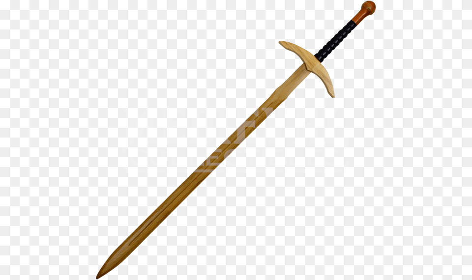 Wooden Great Sword Medieval Longsword, Weapon, Blade, Dagger, Knife Free Transparent Png