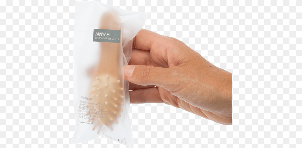 Wooden Hair Brush Anyah Gfl Skin Care Hand, Body Part, Finger, Person, Baby Free Transparent Png