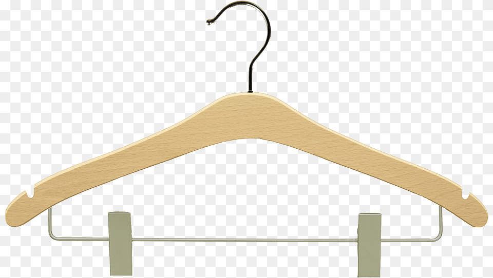 Wooden Hanger With Clip Free Transparent Png