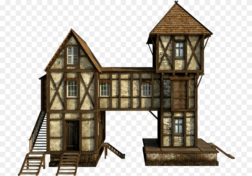 Wooden House Download Background House Clipart, Architecture, Building, Housing, Staircase Png Image