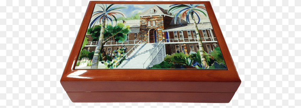 Wooden Keepsake Box Gift, Art, Painting, Architecture, Building Png Image
