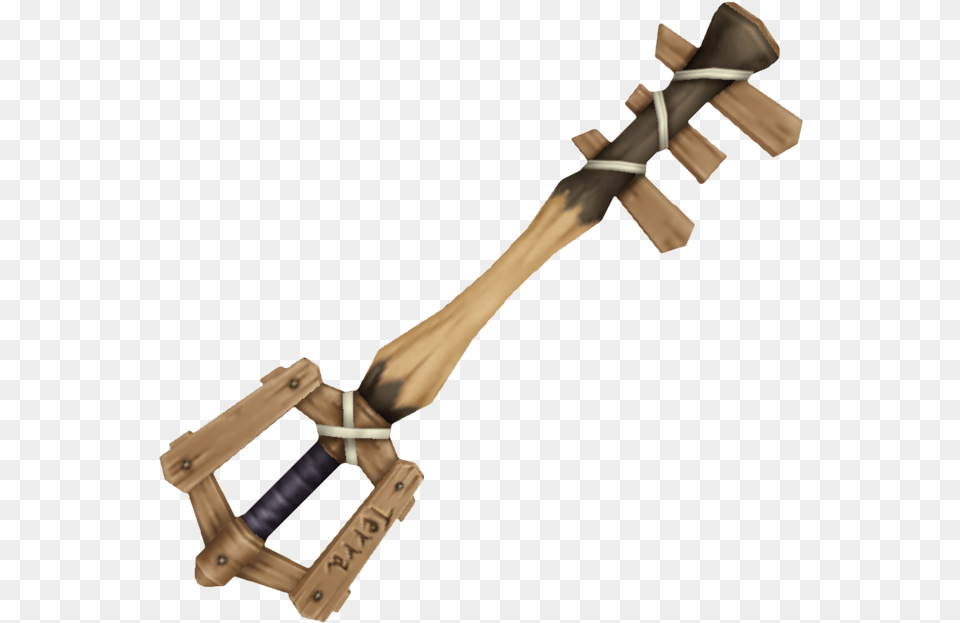 Wooden Keyblade Khbbs Birth By Sleep Wooden Keyblade, Accessories, Sword, Weapon, Blade Png Image