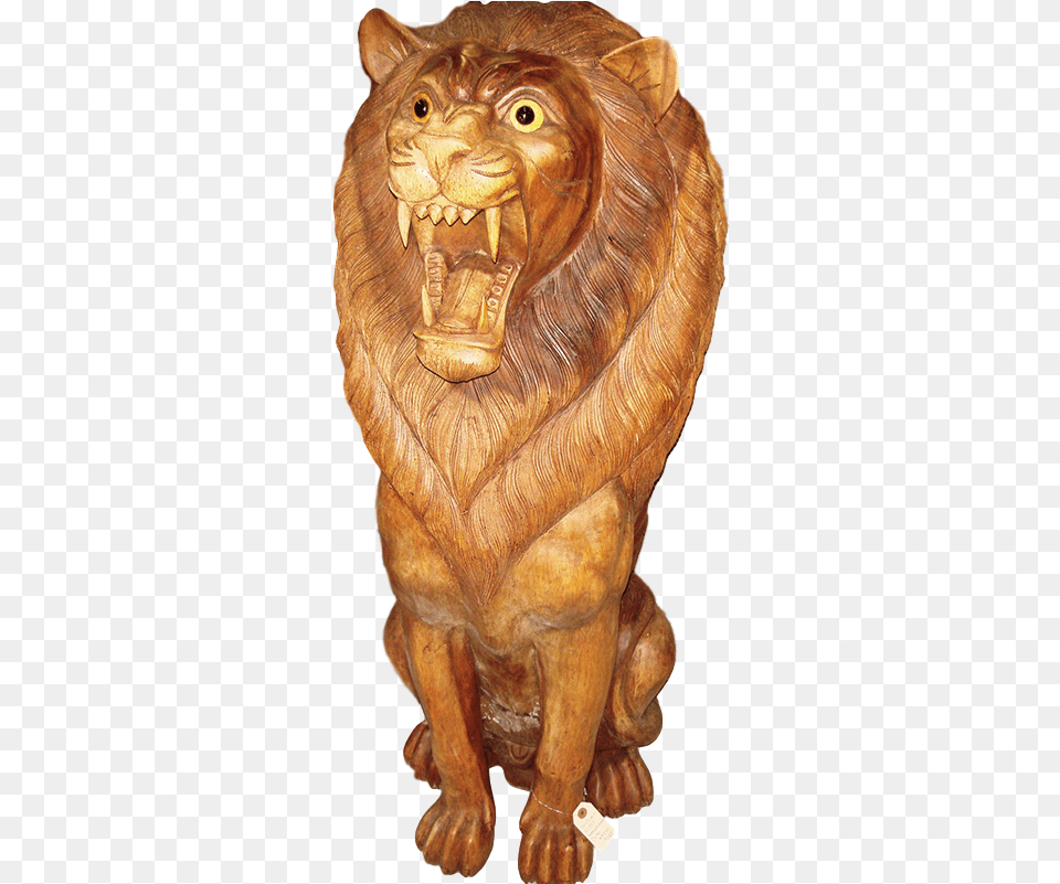 Wooden Lion Carving, Accessories, Art, Ornament, Animal Free Transparent Png