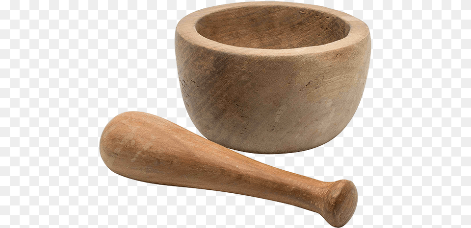 Wooden Mortar Amp Pestle Mortar And Pestle, Cannon, Weapon, Hot Tub, Tub Free Transparent Png